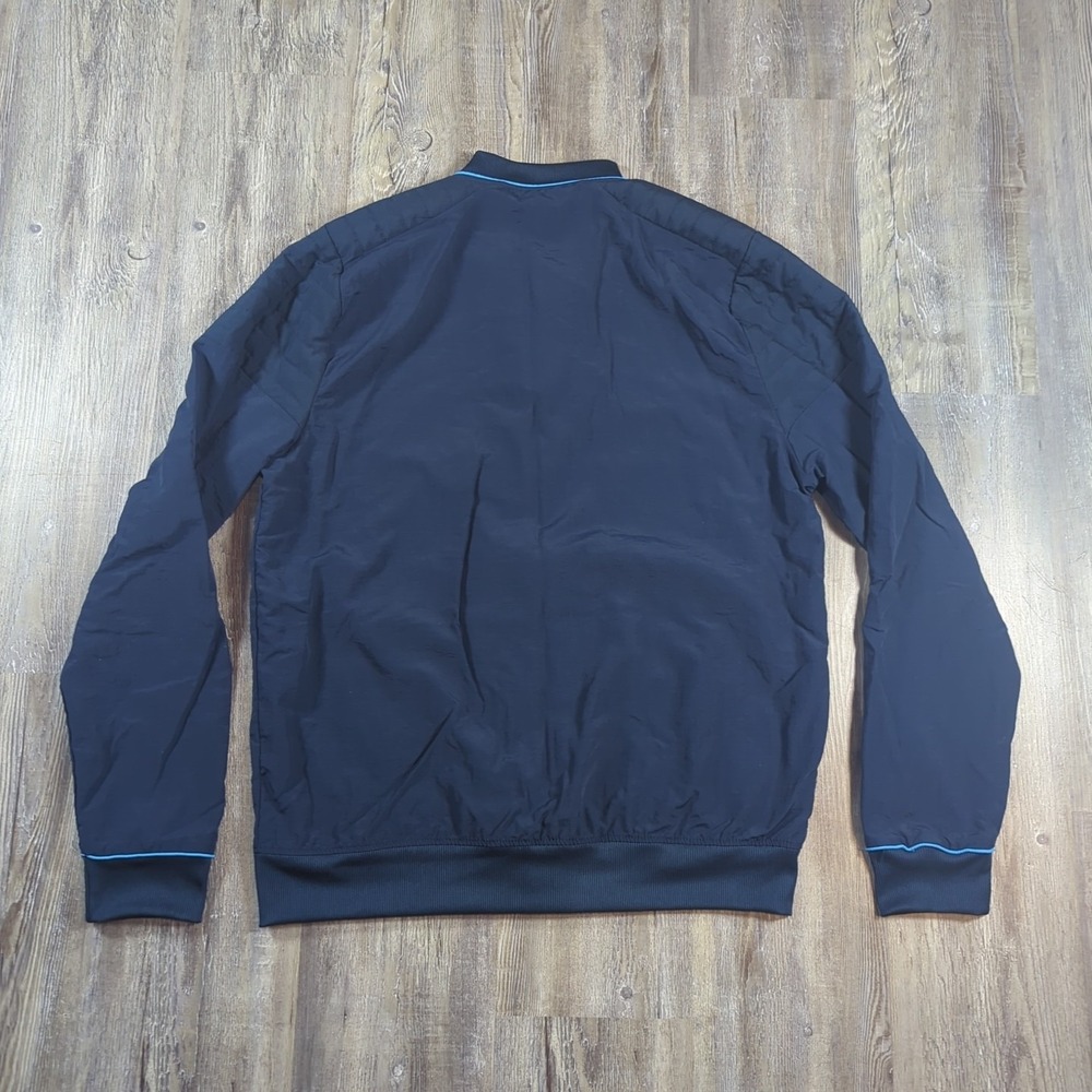 AT&T Jacket Mens Medium Tall Blue Work Uniform Anthony Bomber Windbreaker Work - Picture 8 of 12